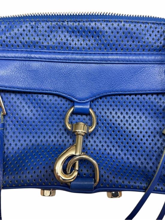 Rebecca Minkoff Handbags - Rebecca Minkoff Royal Blue Perforated Diamond Leather Mini MAC/MAB Crossbody